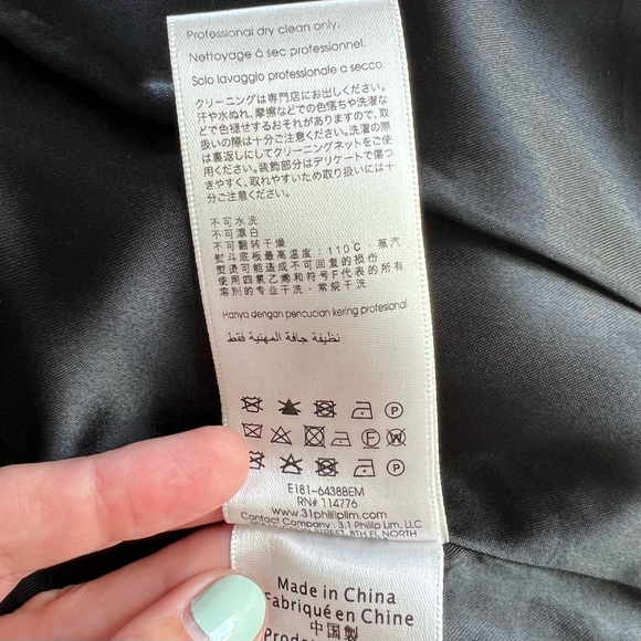 3.1 Phillip Lim Satin Embroidered Bomber Jacket - Picture 12 of 15